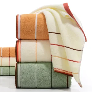 Luxury 5 Star Hotel Use Bath Towel Sets 100% Cotton Solid Pattern Gift Box Packaging