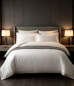 Luxury 60s Sateen Bedding Set | 5-Star Hotel Quality 100% Cotton White Sheets & Duvet Cover