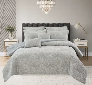 Luxury 7 Piece Jacquard Floral Microfiber Sheet Set Woven 400TC Soft Breathable Modern Home