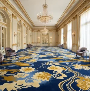 Luxury 80% Wool 20% Nylon Axminster Carpet Wall to Wall Abstract Printed Banquet Hall Carpet for Luxury Hotel Corridor