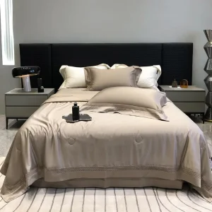Luxury 80S Cotton Summer Quilt Queen Size Ultra fine Denier Comforter Silky Soft Cooling Bedspread Lightweight Blanket