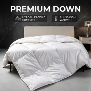 Luxury 90% White Duck Down Duvet Winter Warm Baffle Box Construction Hotel Bedding Comforter Manufacturer Price