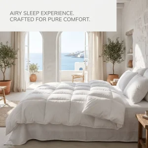Luxury 95% White Goose Down Duvet Summer Season Lightweight Breathable Cotton Bedding Set Duvets Manufacturer