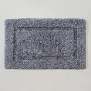 Luxury Absorbent Non Slid Super Soft 100% Cotton Pile Tufted Shower Bath Rug Bath Mat for Hotel and Home