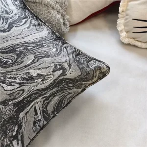 Luxury Abstract Metallic Jacquard Square Cushion Covers Home Decoration Sofa Backrest Throw Pillows for Home Decor