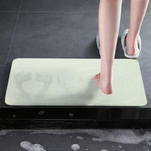 Luxury Anti Skit Room Bubble Foot Large Absorbent Stone Suction Cup Non Slip Bath Mat for Bathroom