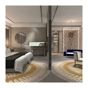 Luxury Axminster Woven Wool Nylon Customized Wall to Wall Carpets for Hotel Hallway Corridor Commercial Home