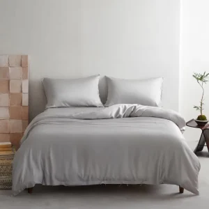 Luxury Bamboo Flat Bed Sheet Set Pillowcases OEKO TEX Certified 300tc Customizable Color Eco friendly Soft Home Bedding