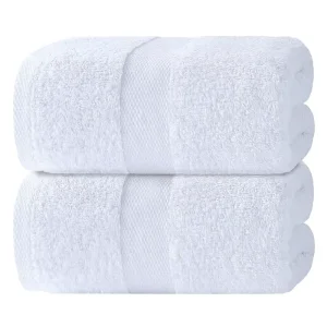 Luxury Bath Sheets Towels 650 GSM Cotton Solid Pattern Extra Large 35×70 Highly Absorbent Quick Dry Hotel Quality Oversized