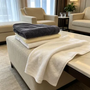 Luxury Bath Towel Set 100% Cotton Embossed Jacquard Fabric Custom Embroidery Hypoallergenic Large Beach Towel Sheet
