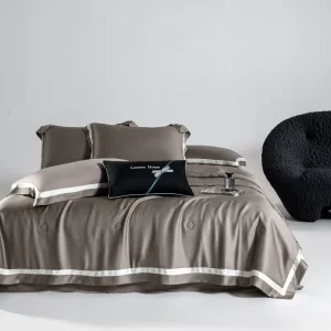 Luxury Bed Cover Bedding Set Customized Bed Linen 100% Tencel 300 Thread Count Comforter Set