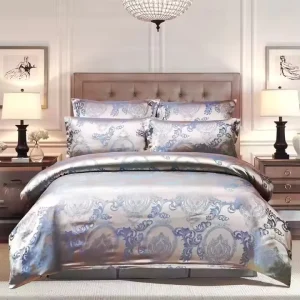 Luxury Bedding Set 3 Piece European Style Jacquard Quilt Cover Set