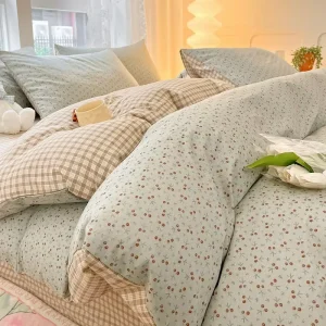 Luxury Bedding Set 400Tc 60s Twin Queen King Size Bed Linen 100% Cotton Hotel Fitted Bed Sheet Set