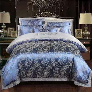 Luxury Bedding Sets Custom Embroidery Bed Sheet Satin Sheet Sets Bedding for Home Hotel