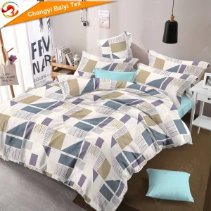 Luxury Bedding Sets Printed 4 Pieces Bed Sheets Set with Pillowcases