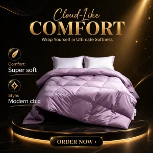 Luxury Bedroom Set RDS Certified Duck Down Comforter Ultra Soft Washable Summer Hotel Duvet Insert
