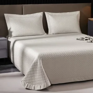 Luxury Bedspread Set Cotton Pillowcase King Size Comforter Quilted Blanket Bed Coverlets Cover Set Quilt Bedspreads 3pcs Set
