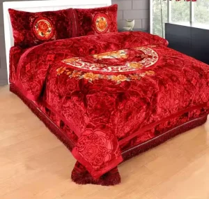Luxury Blanket Bedding Set Warm Blanket Set 4PCs All Season
