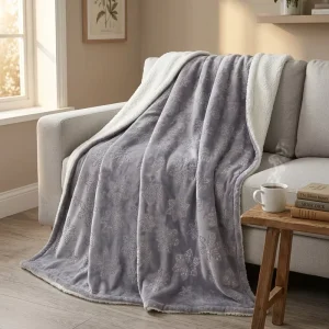 Luxury Blanket Super Soft Stripe Design Pink Woven Technique Thick Raschel Blanket for Home