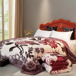 Luxury Blanket for Bed Fuzzy King Size New Design Raschel Fleece Throw Blankets for Winter
