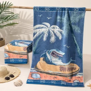 Luxury Breathable Quick Dry Sand Resistant Lightweight Microfiber Beach Towel 70x140cm 380g for Seaside Travel
