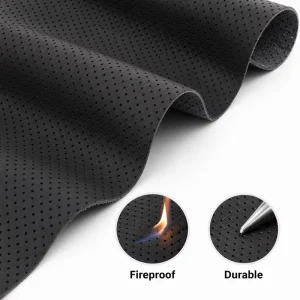 Luxury Breathable Waterproof Fire Resistant Wear Resistant Embossed Car Interior Fabric Microfiber Synthetic Leather For Seats