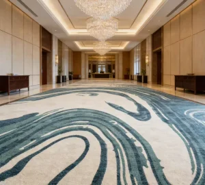 Luxury Broadloom Roll Carpet Wall to Wall Printed Carpet with Custom Design Custom Pattern Home Living Room