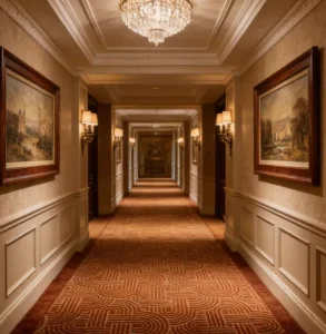 Luxury Broadloom Roll Carpet Wall to Wall Printed Carpet with Hotel Home Living Room