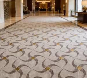 Luxury Carpet Tiles Machine Made Washable Wall to Wall Custom Design Custom Pattern Carpet for 5 Star Hotels