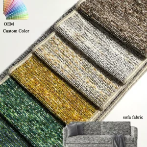 Luxury Chenille Fabric 100% Polyester Waterproof Upholstery Fabric for Modern Living Room Sofa Interior Furniture Lining Bag