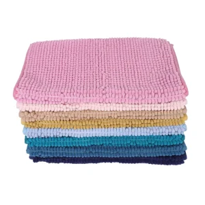 Luxury Chenille Microfiber Soft Plush Anti Slip Super Absorbent Bath Rugs Floor Mat Bathroom Rug