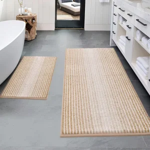 Luxury Chenille Soft Plush Anti Slip Bath Rugs Super Water Absorbent Bath Floor Mat Microfiber Bath Mat