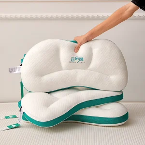 Luxury Cloud Neck Pillow Cervical Ergonomic Zoned Eco Friendly Nondisposable for Sleeping Comfortable Bed Pillows