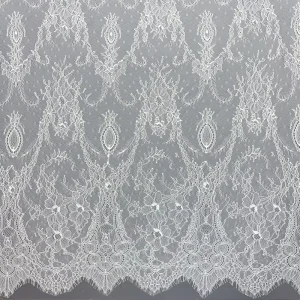 Luxury Colorful Embroidery Chantilly Eyelash Lace Flower Fabric for Children Dress Collars Flower Girl Accessories