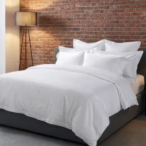 Luxury Comforter Cotton Bed Sheet Plain White Duvet Cover Four Piece Bedding Sheet Sets for Five Star Hotel