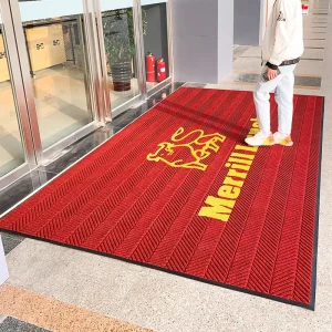 Luxury Commercial Entrance Door Mats Handmade Reversible Antiskid Rubber Back Puzzle Pattern Washable Welcome Mat