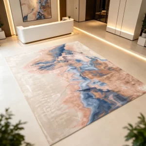 Luxury Contemporary Hand Tufted Wool Rug Floor Piece Suitable For Hotel Banquet Hall Commercial Interior Decoration