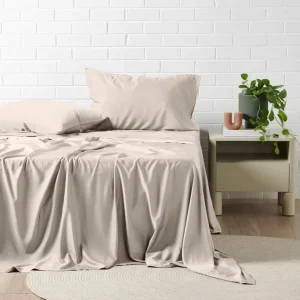 Luxury Cooling Breathable Soft Hand Feeling Bed Sheets Set 100% Organic Viscose Bamboo Bedding Set