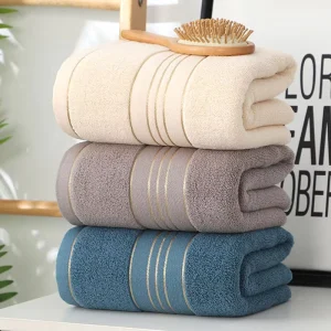 Luxury Coral Fleece Pure Cotton Quick-Dry Hypoallergenic Bath & Beach Towels 140cm Custom Adult
