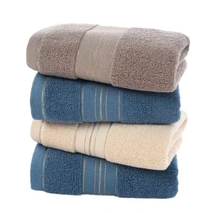 Luxury Cotton Bath Towels Adult Thickened Quick dry Eco friendly Reusable Solid Color Satin File Home Use Gift