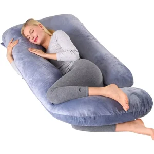 Luxury Cotton Big Total U Shape Maternity Body Nursing Pregnancy Pillow for Sleeping
