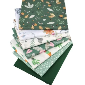 Luxury Cotton Twill Printed Fabric available in 4 Specs for DIY Patchwork pure Cotton Floral Fabric
