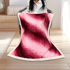 Luxury Cozy Eco Friendly Lightweight Plush Fuzzy Blankets for Camping Travel Skin Friendly Winter Use in Bedroom Living Room