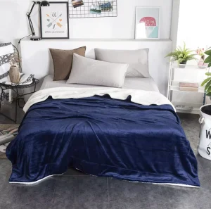 Luxury Cozy Sherpa Fleece Winter Blanket Warm Fluffy Bed & Sofa Cover