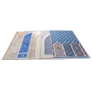 Luxury Cushioned Muslim Prayer Mat High Density Regenerated Memory Foam Ultra Soft Ice Velvet Surface Ramadan