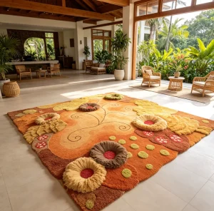 Luxury Custom Bespoke Ballroom Dance Floor Handmade Area Rug Premium Quality Designer Contemporary Pattern Decor