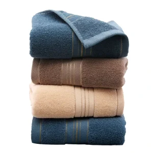 Luxury Custom Logo Solid Color Absorbent Washcloth White Hotel Custom Cotton Bath Towel
