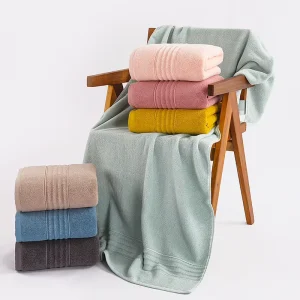 Luxury Custom Logo Terry Cotton Bath Towel Sets Soft Cotton Towels for Spa Home Hotel Use