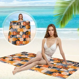 Luxury Custom Printed Microfiber Eco Friendly Beach Towel Sand Free Large Quick Dry Sport Gym Manufacturer Bag