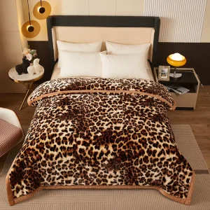 Luxury Customized Double Layer Thickened Raschel Winter Bedding Blanket Super Soft Warm Home Blanket Wedding Gift